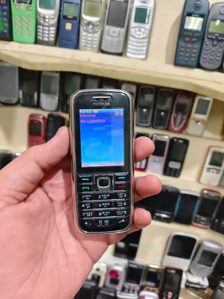 Nokia 6233 black full original mulus all operator antik langka