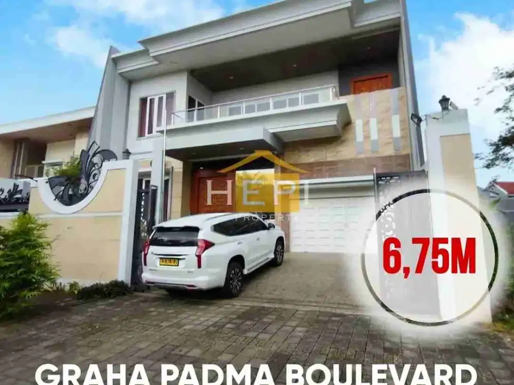 Rumah Minimalis Modern 2 Lantai di Boulevard Graha Padma Semarang Semi Furnish