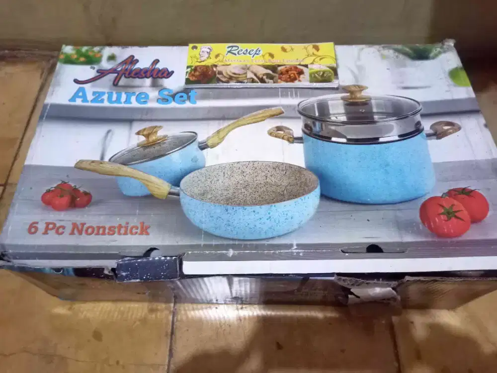 Alat masak merk Alesha ajura set isi 6 pcs