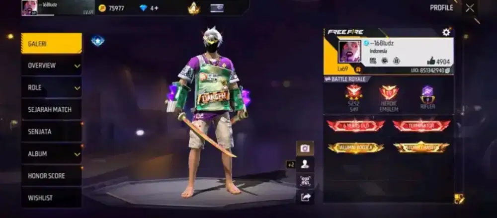 JUAL AKUN FREE FIREE AMAN DAN AMNAH