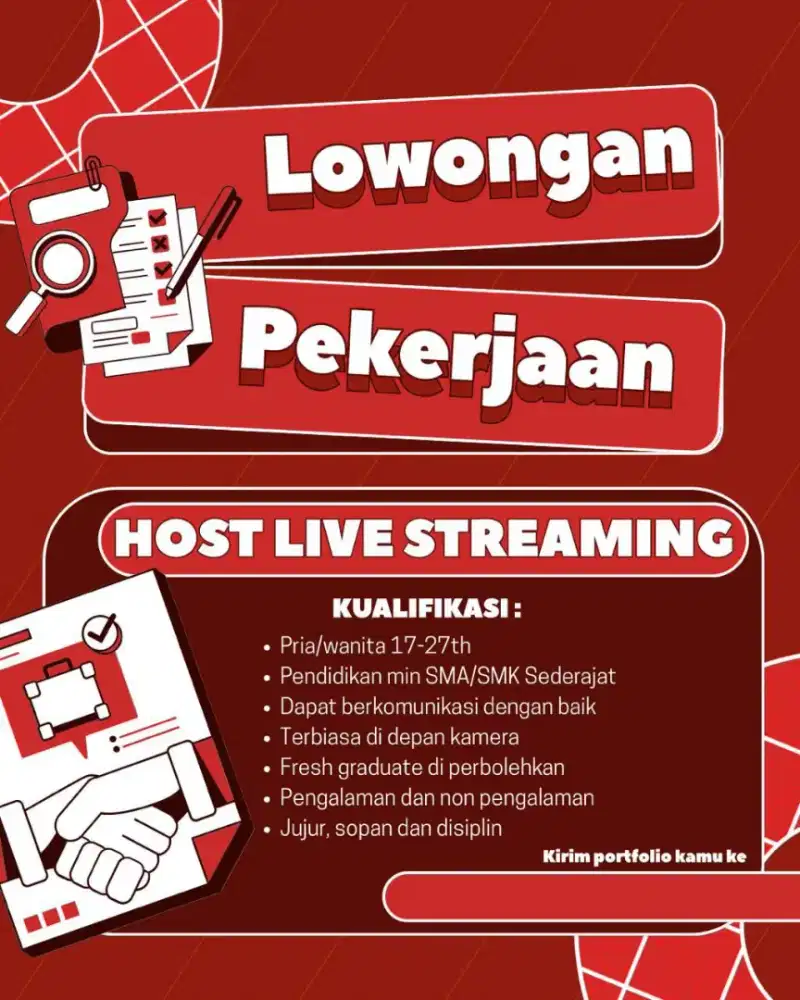 Lowongan host live