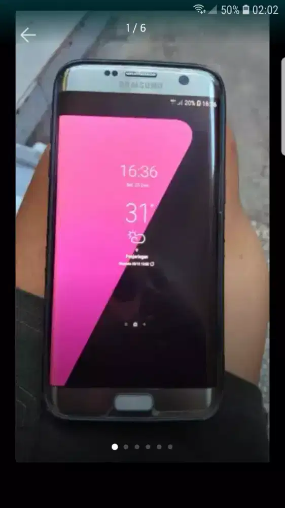 Samsung S7 edge Orian smua layar mulus hp only