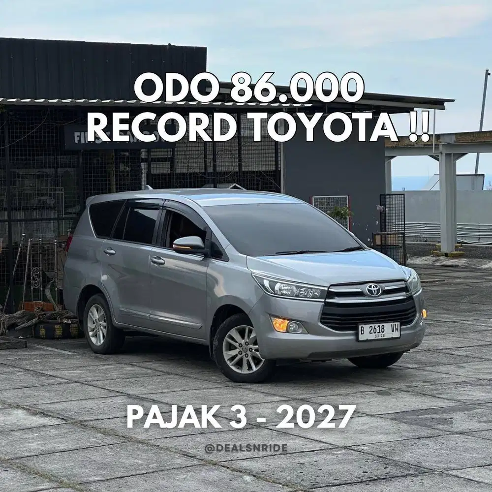 KM 86.000 ANTIKK !! PAJAK 3/2027 TOYOTA INNOVA 2.4 G DIESEL 2018 RARE