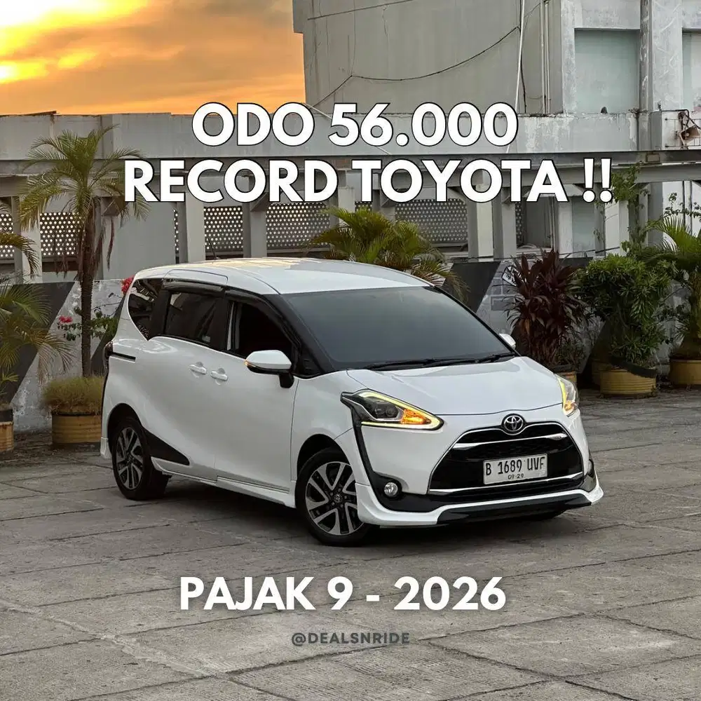 ODO 56.000 ANTIKK !! PAJAK 9/2026 TOYOTA SIENTA Q AT 2019 TERAWAT BGT