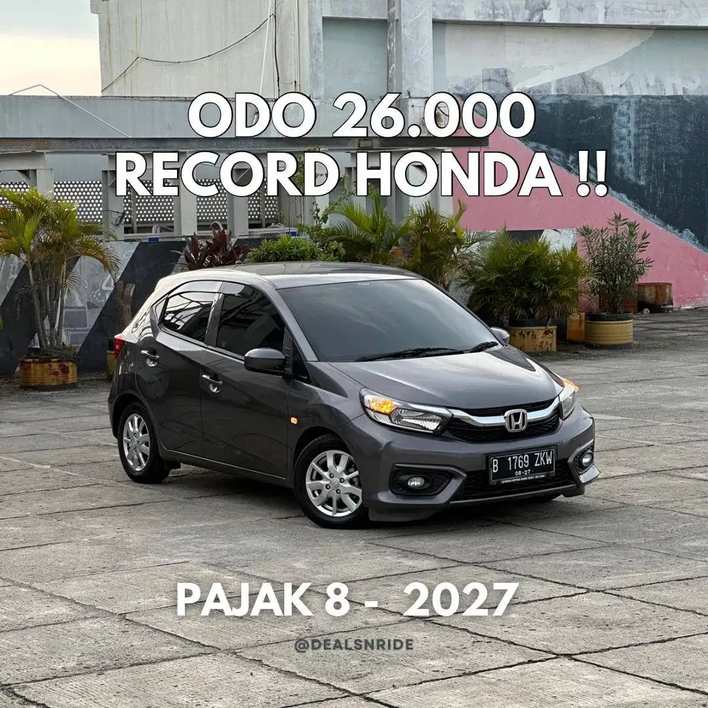 ODO 26.000 ANTIKK !! PAJAK 8/2027 HONDA BRIO E CVT 2022 PAJAK PANJANG