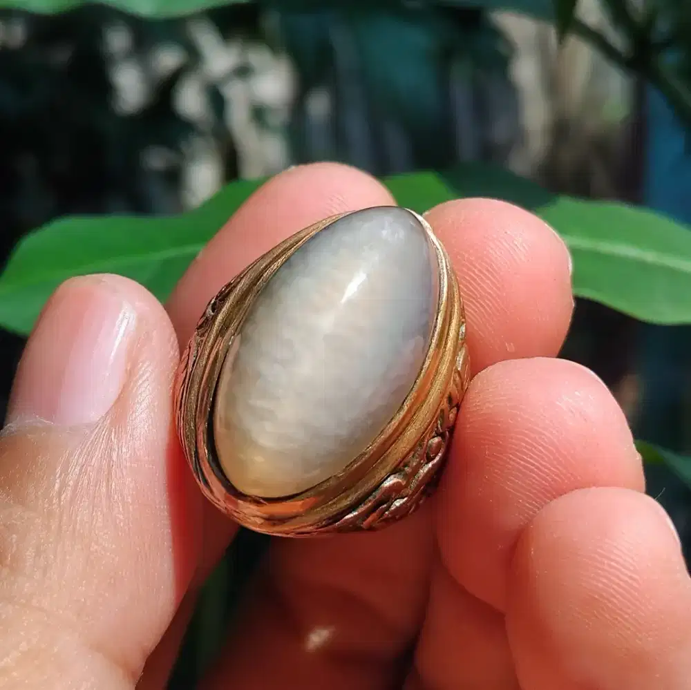 Batu akik pandan kapas