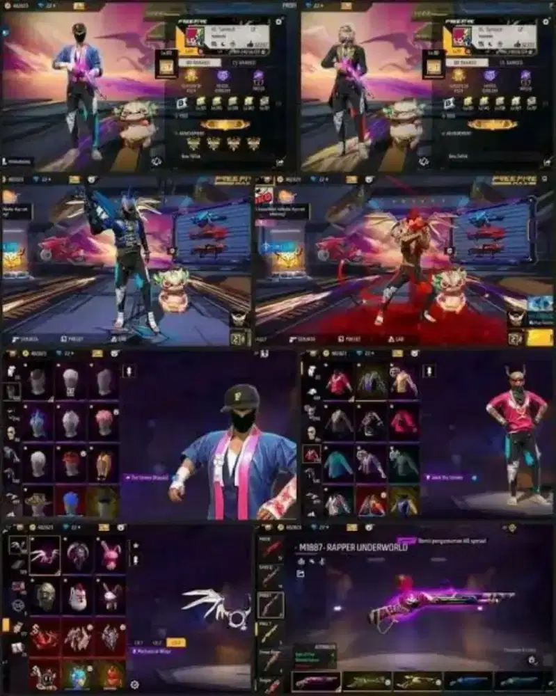 Akun ff season 1 (S1) Akun langka dari awal rilis (2017)