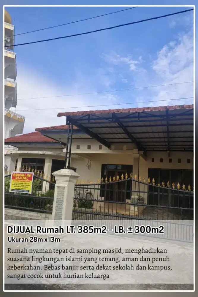 Di Jual Rumah Hook di STM Medan Johor Dekat Kampus UISU Kedokteran