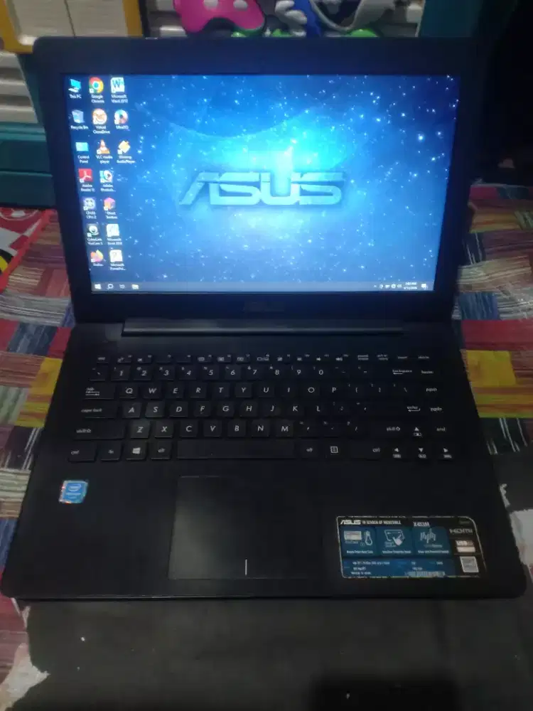 Laptop Slim Asus X453M Pentium N3540 Ram 8gb ssd 128gb Batre 3 jam