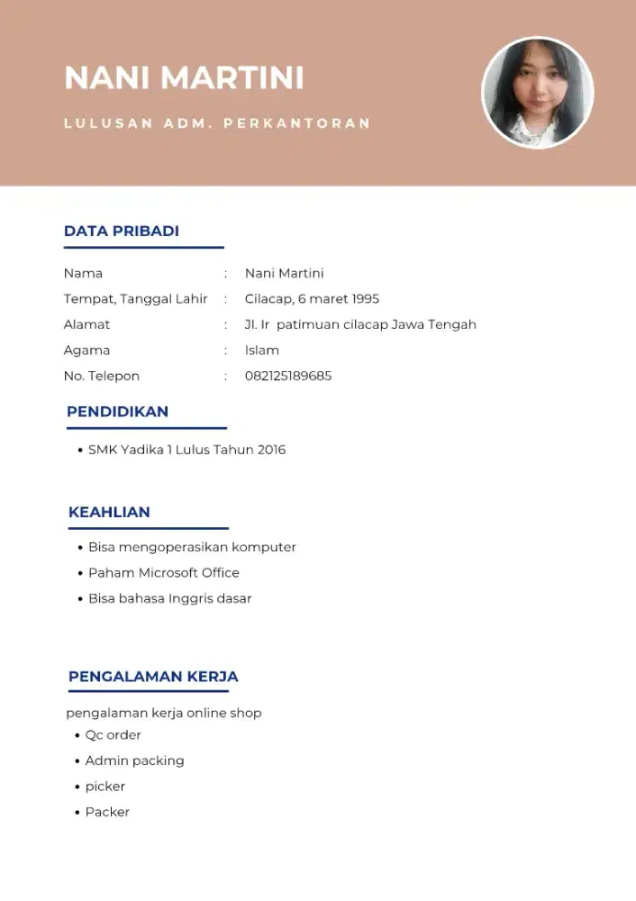 Mencari pekerjaan online shop