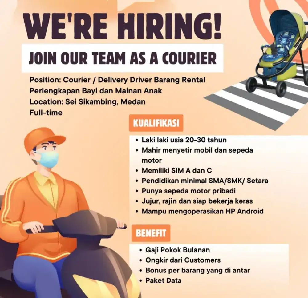 DICARI KURIR ANTAR BARANG