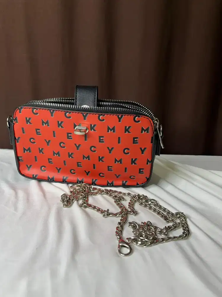 Disney x Nevada Mickey Mouse All-Over Logo Mini Wristlet Chain Bag