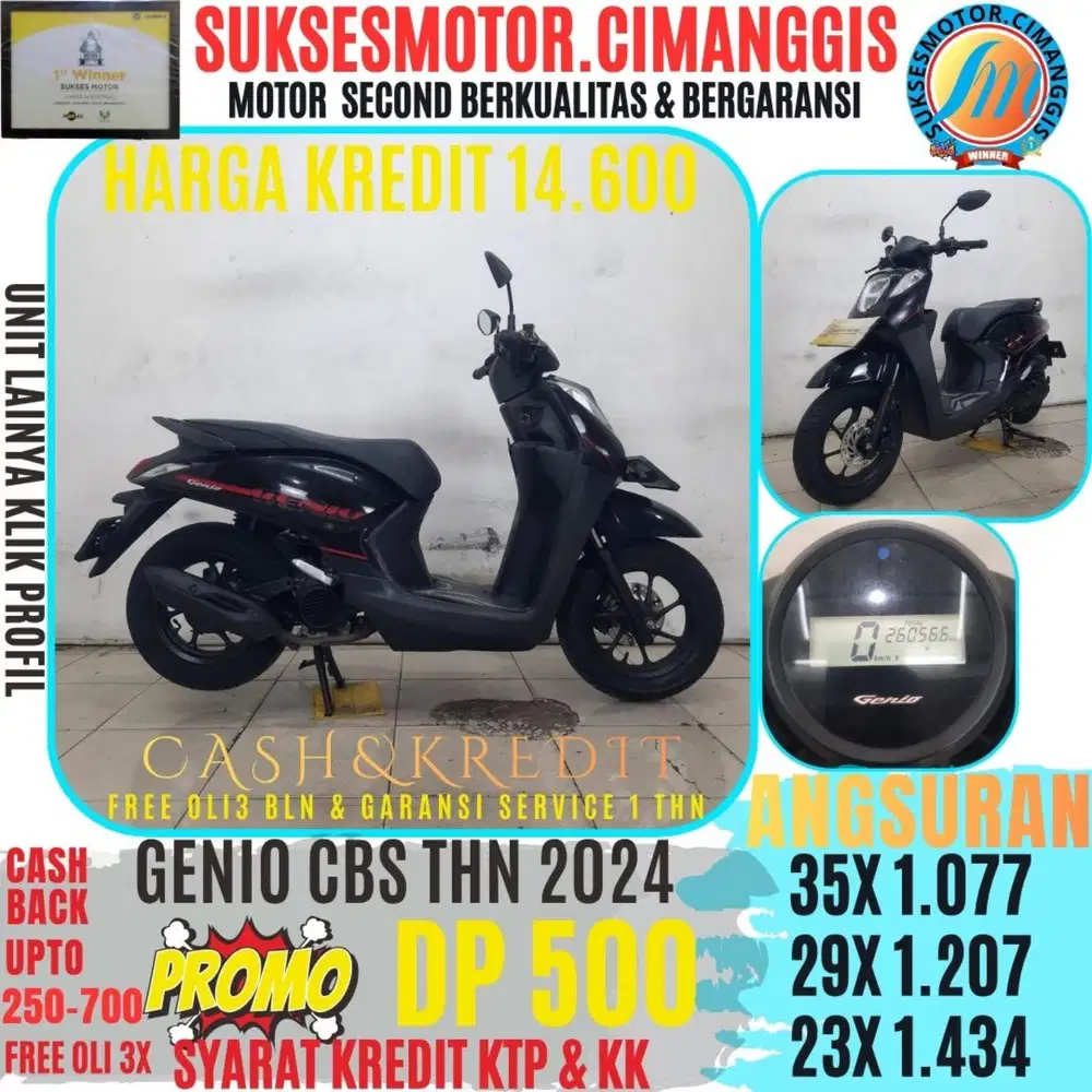 GENIO CBS PROMOTERMURAH CASHBACK UPTO700RBU FREEOLI3X BERGARANSI
