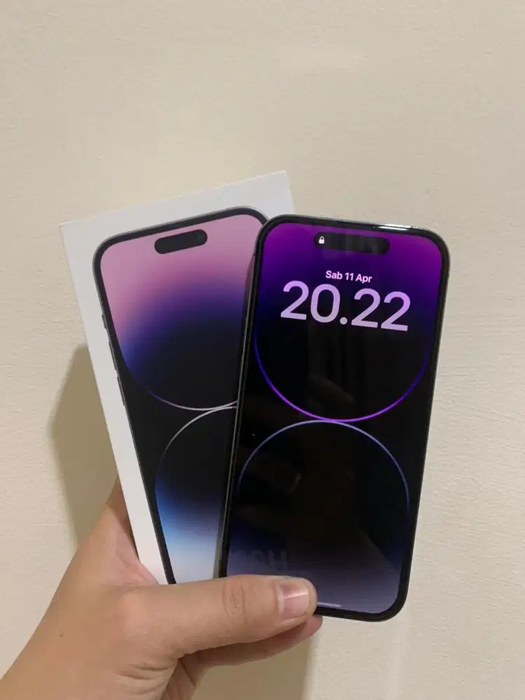 iPhone 14 Pro 128gb iBox Deep Purple Fullset Original & BH 86% Orian