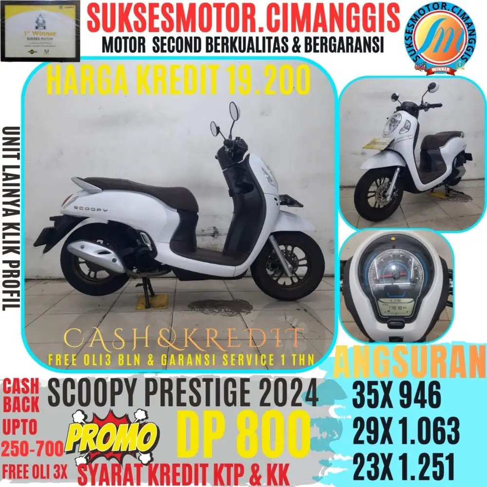 SCOOPY PRESTIGE CASHBACK UPTO700RBU FREEOLI3X BERGARANSI TERMURAH