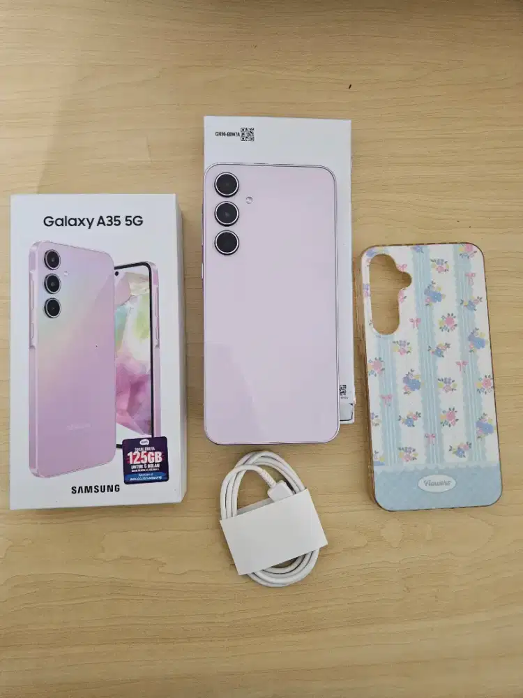 Hp samsung a35 8/256gb fullset bekas mulus