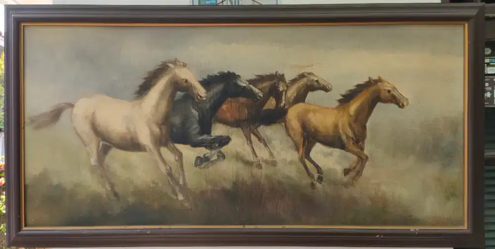 Lukisan Cat Minyak Di Atas Kanvas