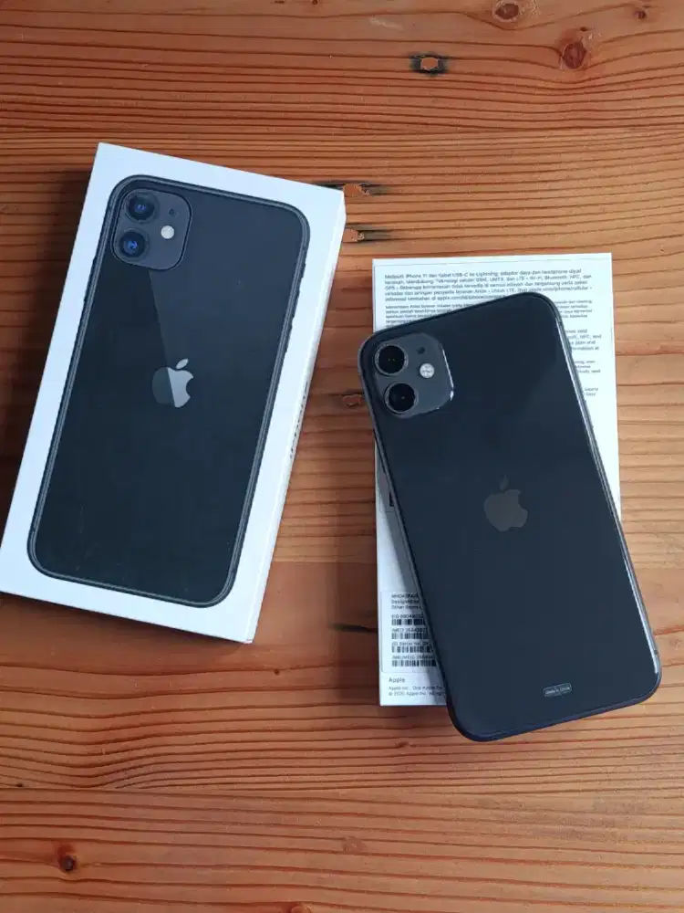 Iphone 11 64gb Black IBOX BH 100 Mulus Normal Malang Batu