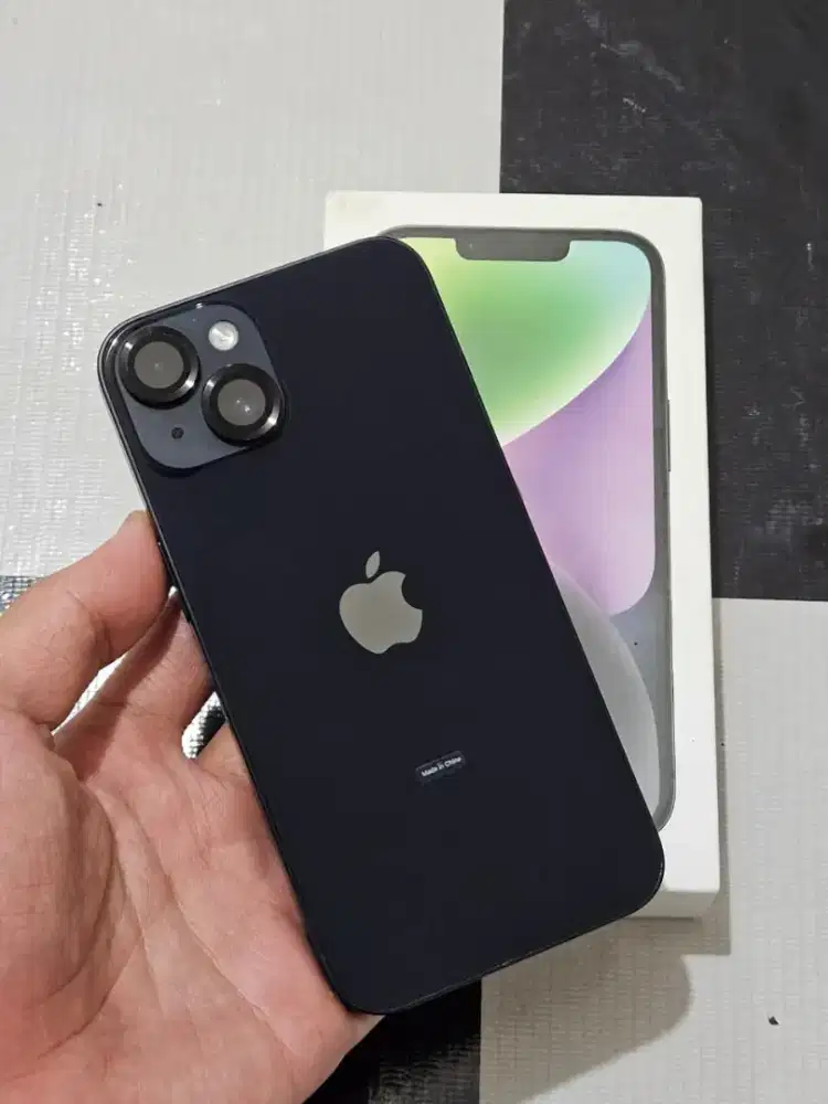 Iphone 14 128gb IBOX Midnight Mulus Normal Malang Batu