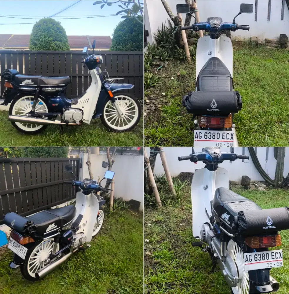 Motor Klasik - Suzuki RC 100 Thn 1987 -  Asli Biru Pajak On