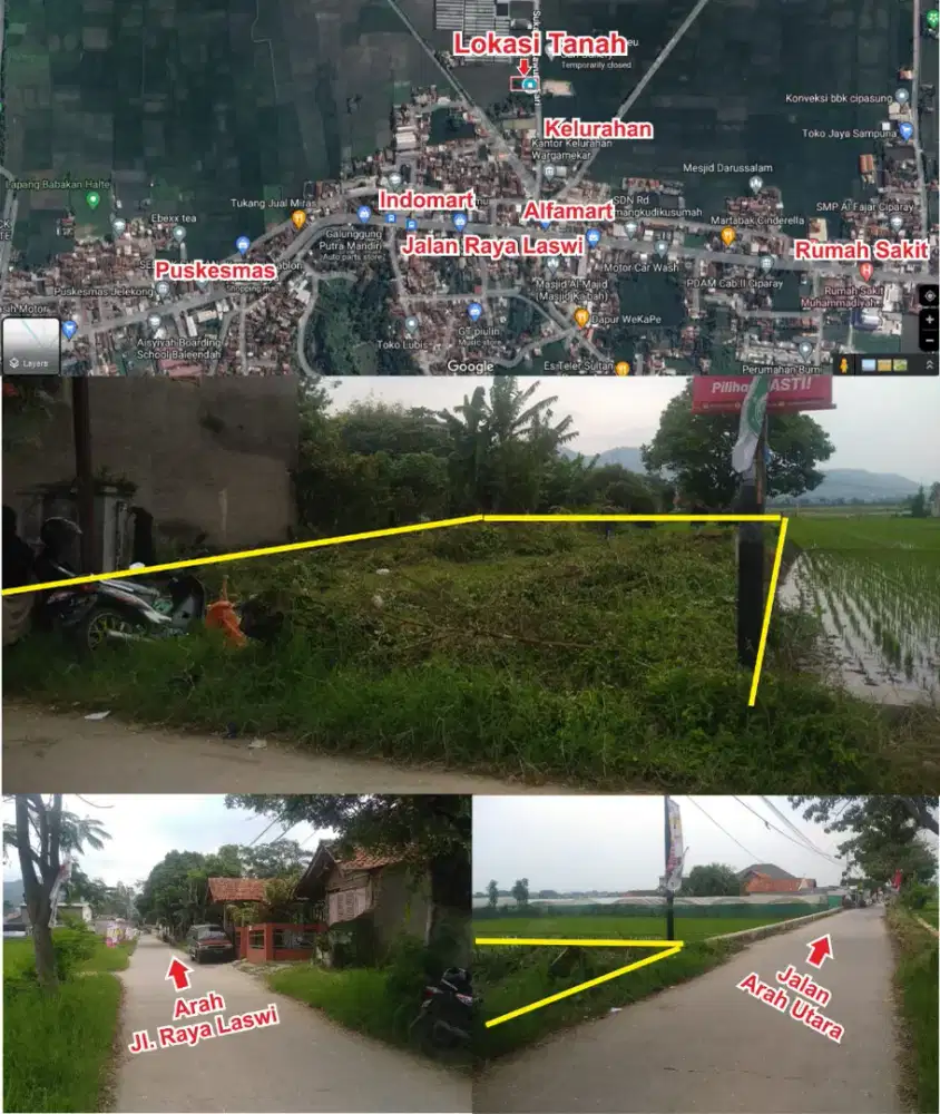 Dijual Tanah Bandung Baleendah 34 tumbak 477 meter