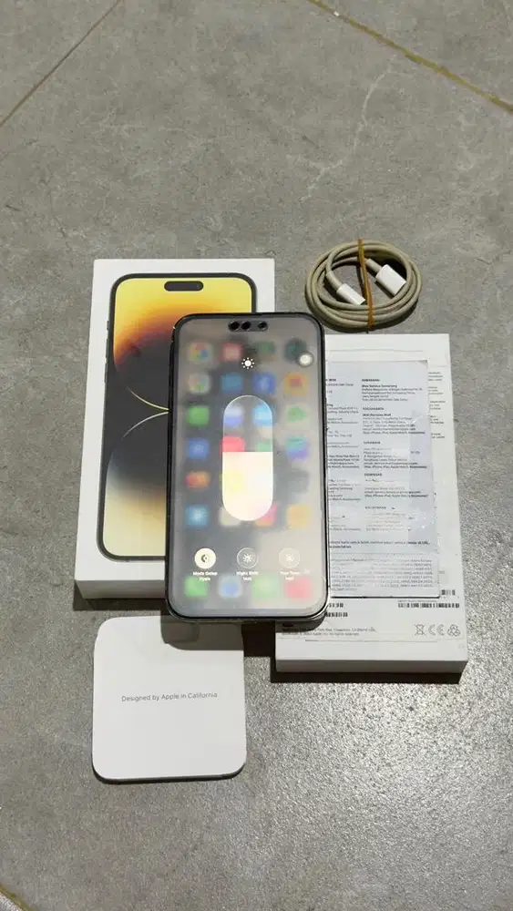 Iphone 14 Promax 128GB Gold Resmi Ibox Lengkap Mulus