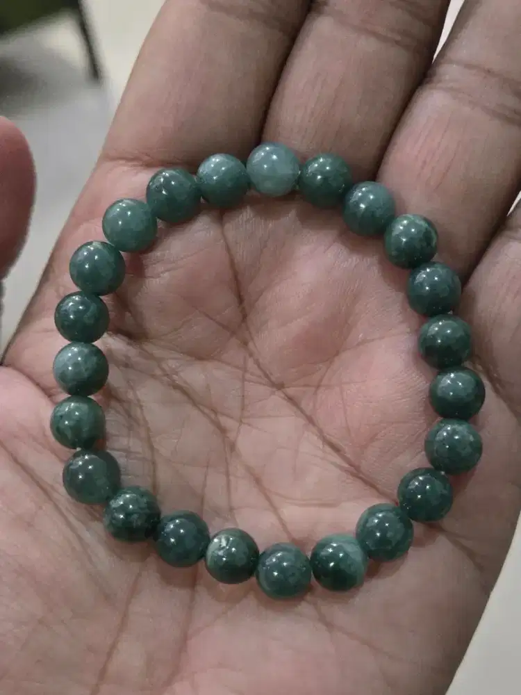 Natural Gelang Giok Burma Type A (Jadeite Jade) 8mm