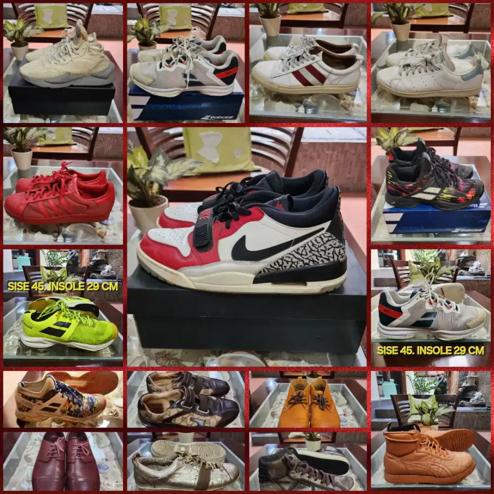 SEKEN BRANDED ORI NIKE,ADIDAS,BALLY,BOSS,PACIOTI,GEOX,ZARA,ALDO SANDAL