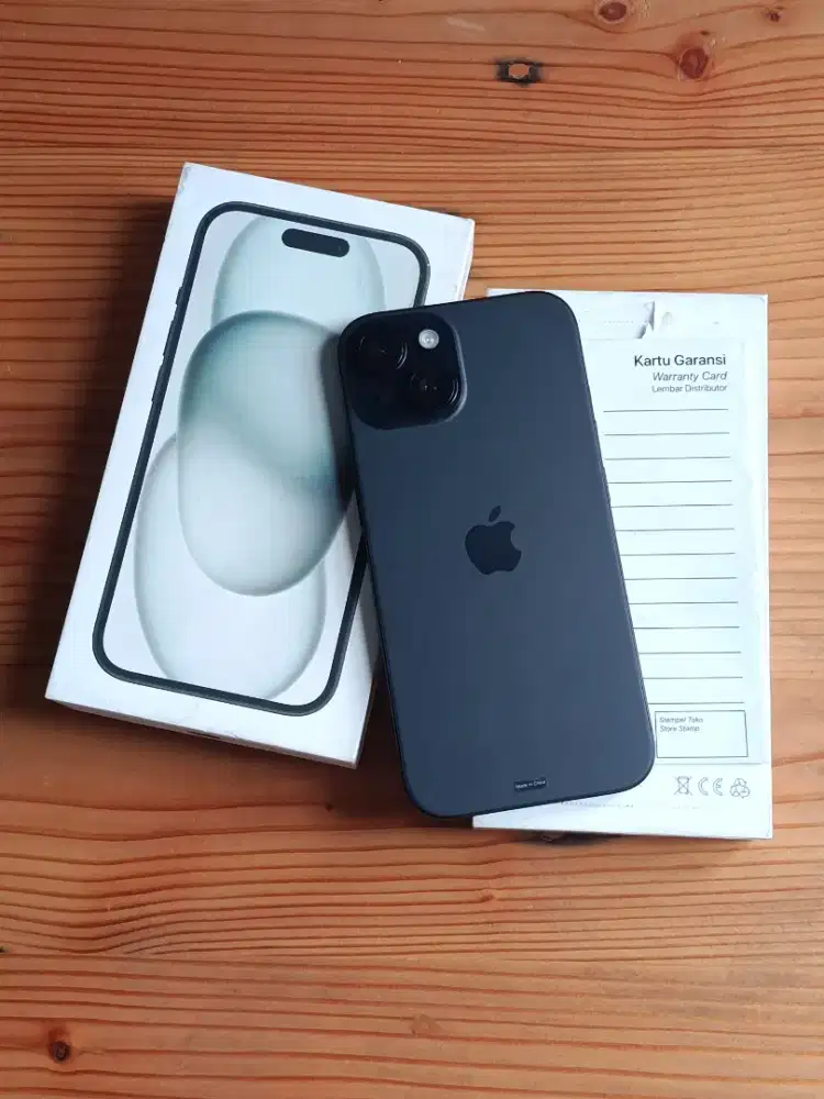 Iphone 15 128gb IBOX Black Mulus Normal Malang Batu