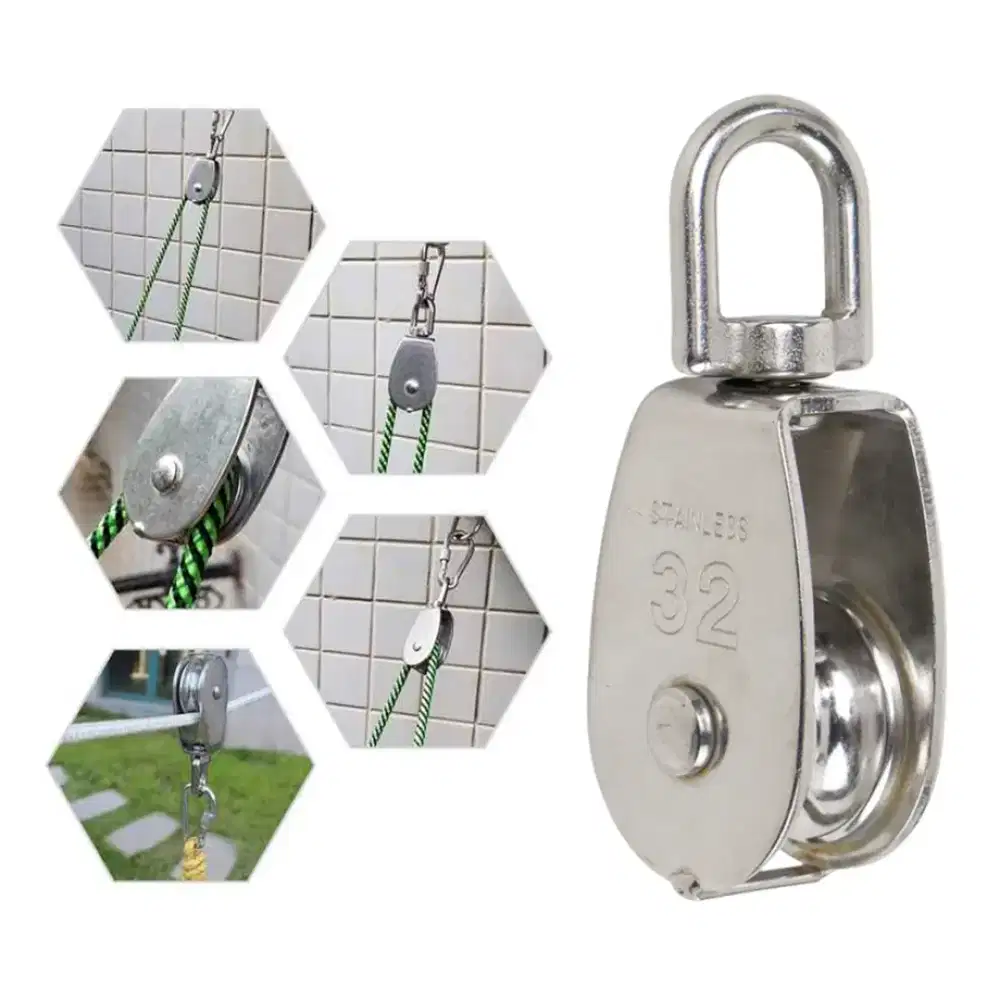 Katrol Kerekan Mini Bahan Stainless Kuat Hingga 250kg