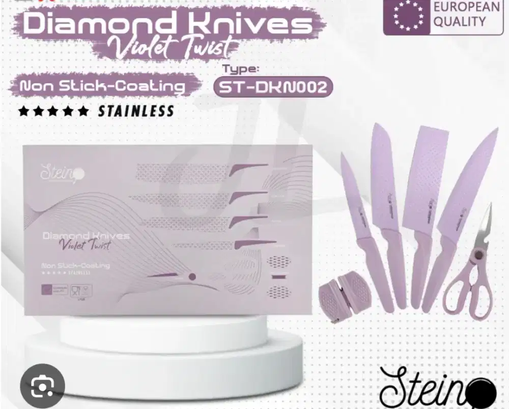 STEIN COOKWARE PISAU DIAMOND KNIVE PURPLE