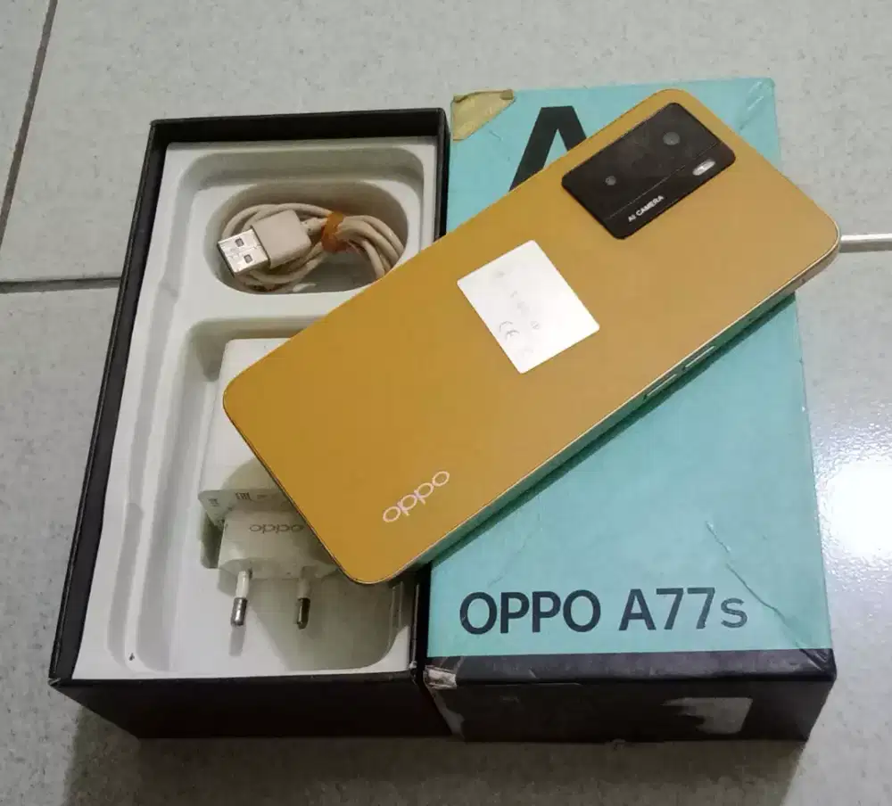 OPPO A77s Ram 8/128GB (fulset) kuning
