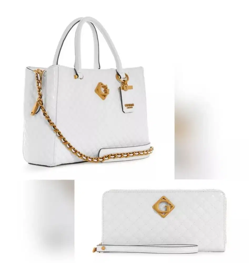 Orgininal Guess Bag & Wallet Nerina GF Satchel with price tag