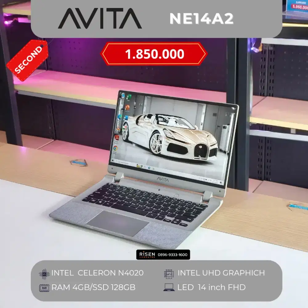 AVITA NE14A2 Intel Celeron N4020 RAM 4GB SSD 128GB FHD 14inch Notebook