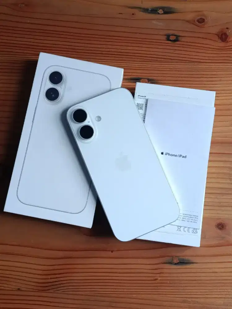 Iphone 16 128gb White IBOX GARANSI JUNI 2026 LIKE NEW Malang Batu