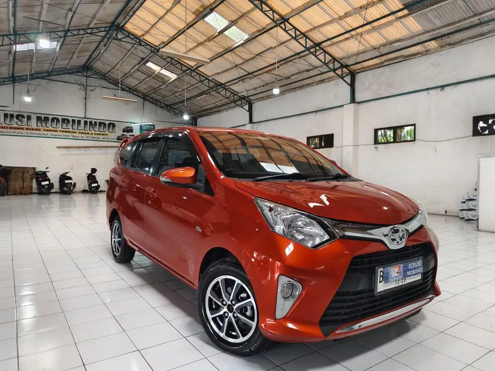 Toyota Calya G 1.2 AT 2018 Oranye Tgn 1 Istimewa Terawat Siap Pakai
