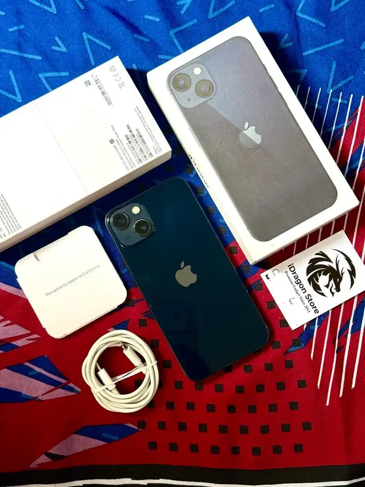 iphone 13 128gb Midnight Fullset Mulus