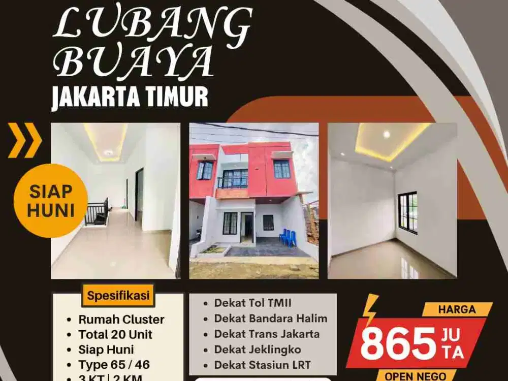 Dijual Rumah Siap Huni Lubang Buaya Jakarta Timur
