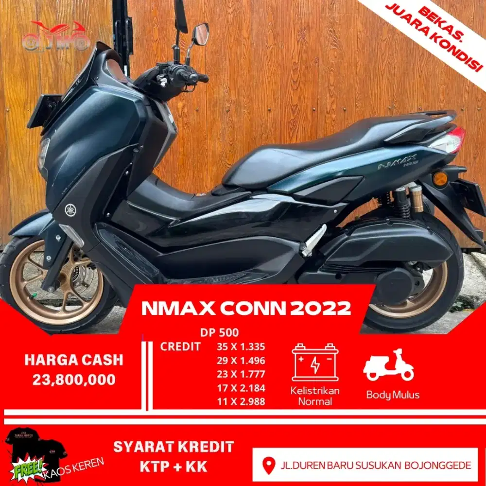 NEW NMAX CONNECTED 2022 DP 500 RB ANGSURAN RINGAN PROSES MUDAH CEPAT