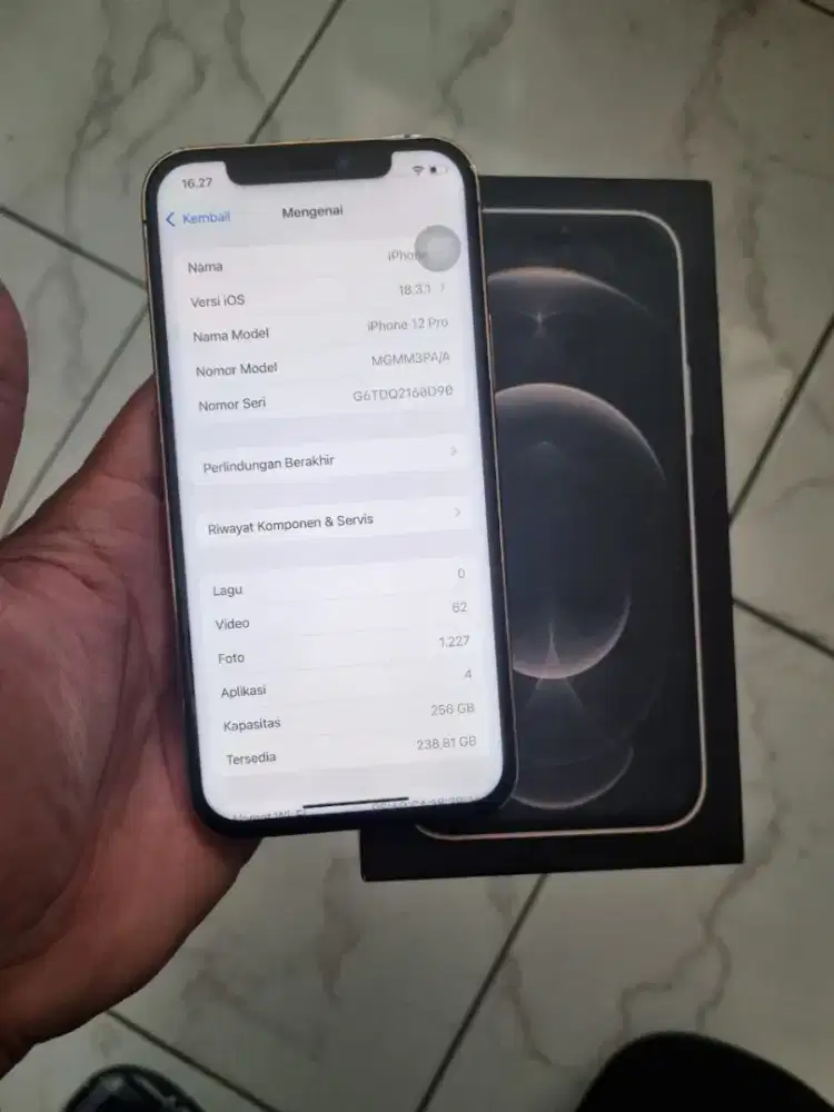 iPhone 12 Pro 256Gb iBox pa/a resmi mlus notip icolor TT masuk