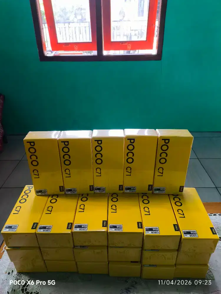 Poco c71 4/128 baru dan segel murah