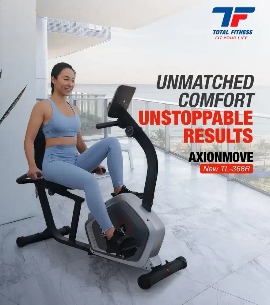 SEPEDA STATIS BANTU TERAPI/OLAH RAGA RECUMBENT BIKE TL 368R TOTAL