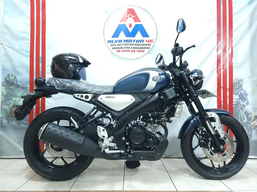 ( DP 1 JT ) YAMAHA XSR 155 TH 2022 BLUE MATT LOW KM MULUS NO MINUS