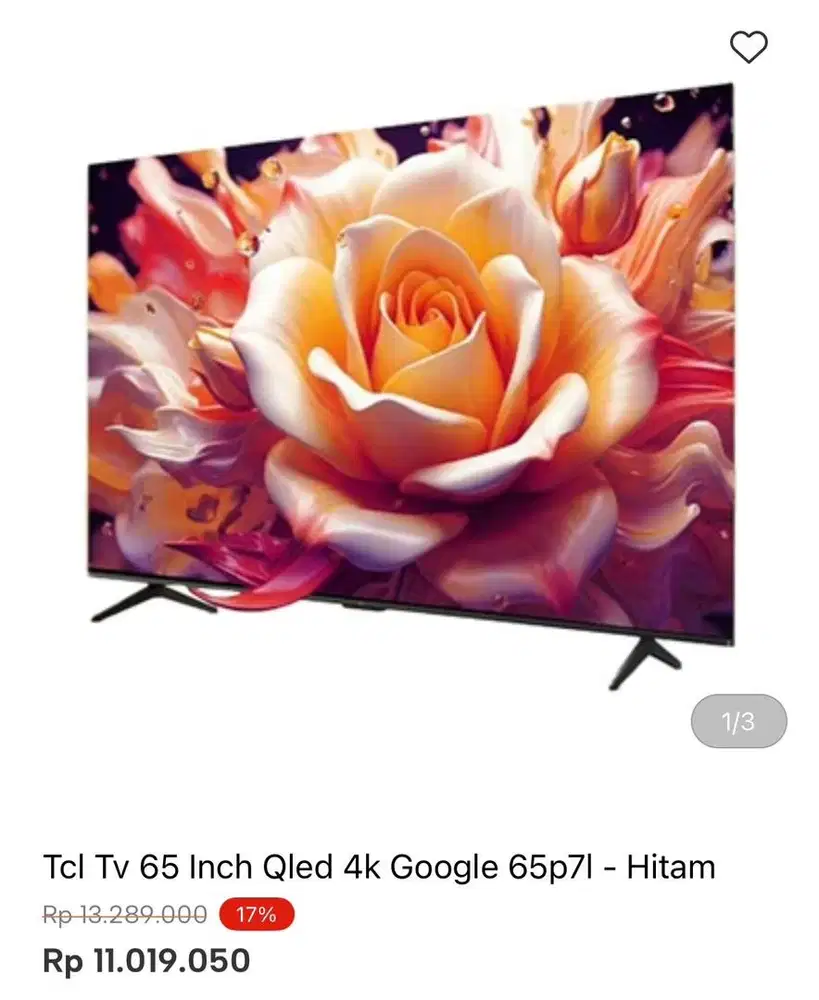 TCL QLED 65inci GOOGLE TV
