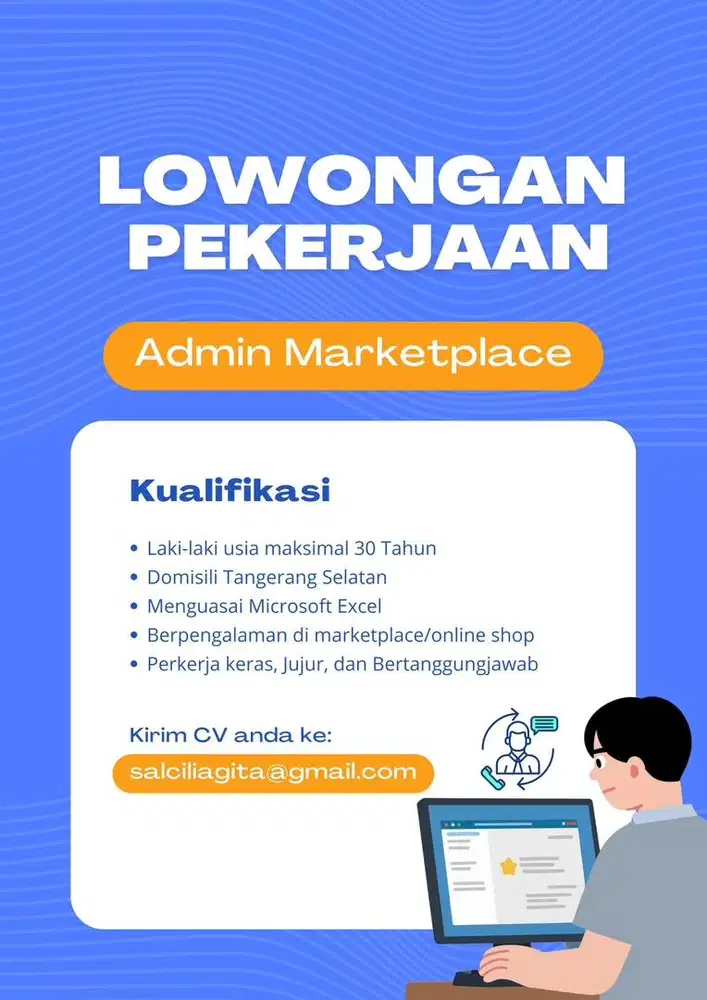 Lowongan pekerjaan admin marketplace