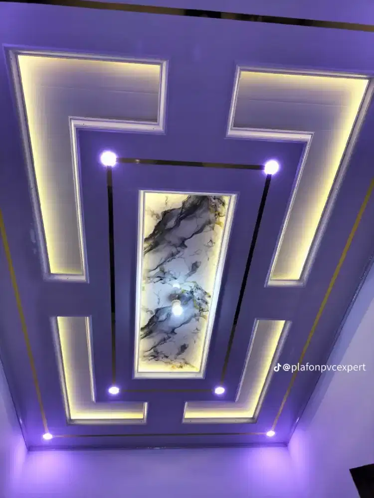 Plafon pvc ruma, interior dan baja ringan.