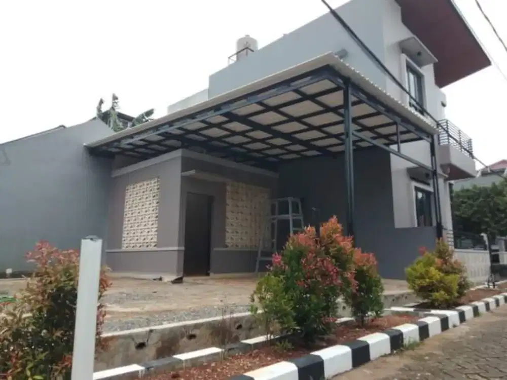 Pasang kanopi, pasang atap bajaringan/perbaikan atap.