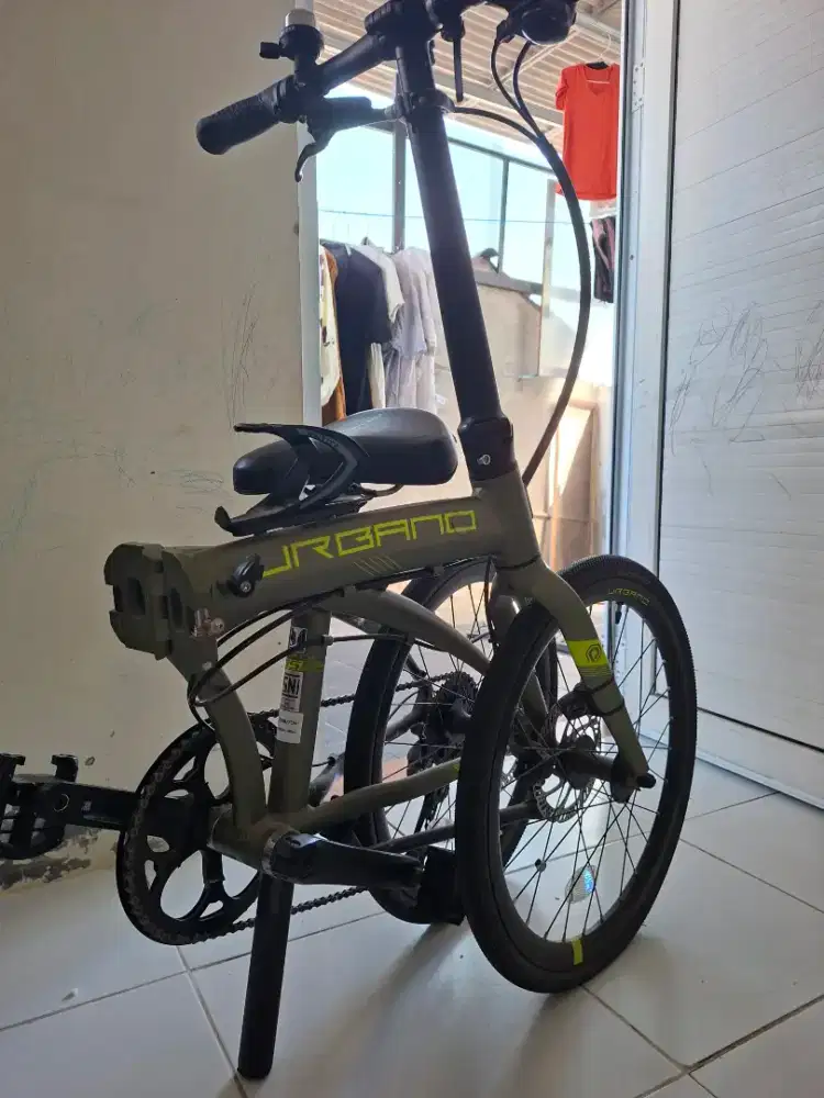 Sepeda Lipat Polygon Urbano 5 Green