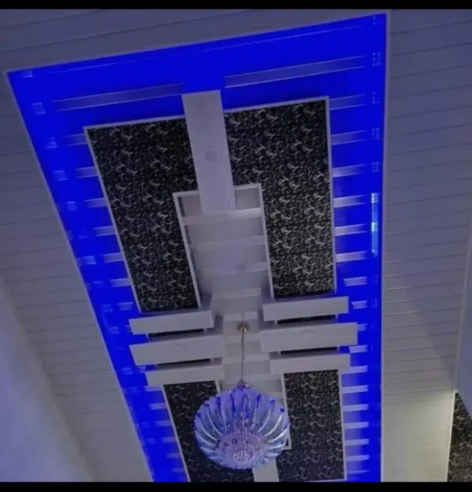 Plafon pvc, interior dan baja ringan.