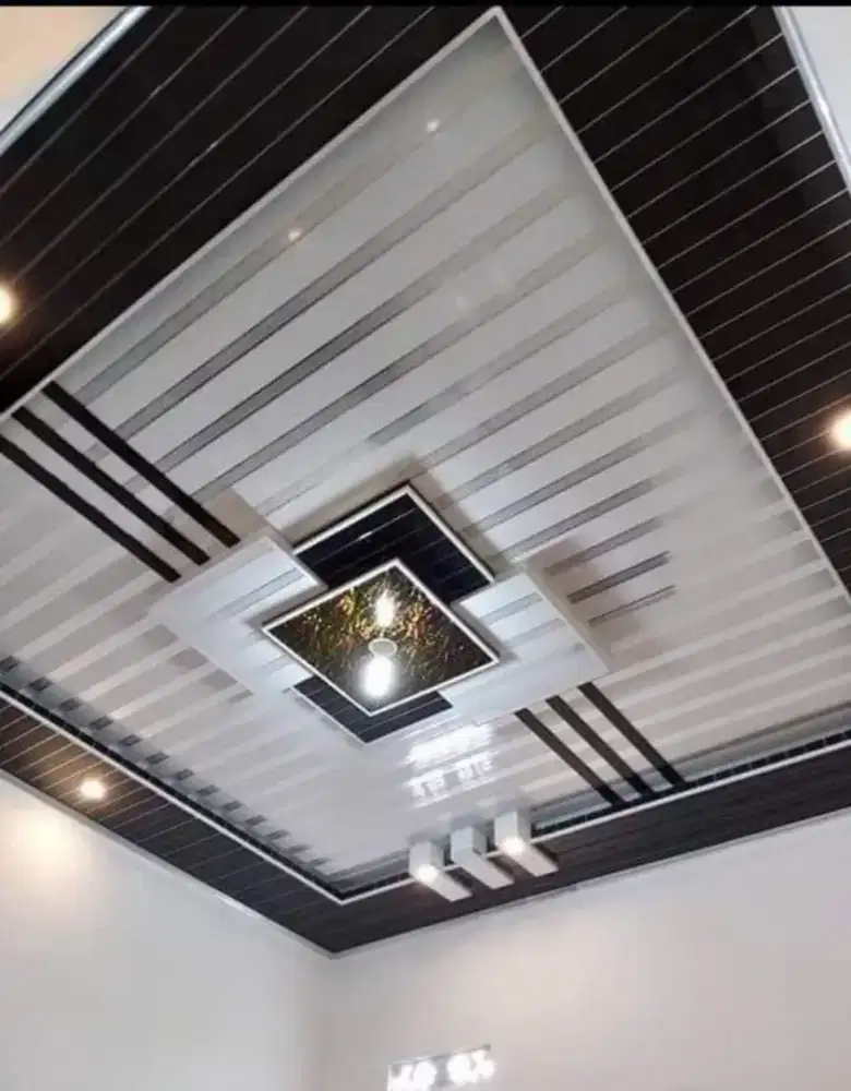 Plafon pvc, interior dan baja ringan.